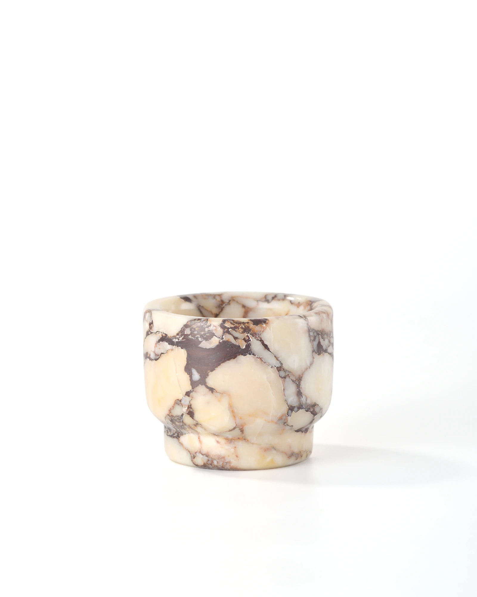 Simple Calacatta Marble candle holder, stylish home decor