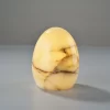 Egg-Shaped Onyx Tap Lamp – Unique Stone Table Light with Natural Patterns