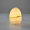 Egg-Shaped Onyx Lamp – Illuminated Natural Stone Lighting