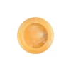 Handcrafted Round Orange Onyx Ashtray with natural white veins for cigar and cigarette use