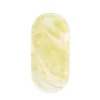 Smooth, handcrafted Oval Yellow Marble Tray with a light, polished finish