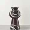 Burgundy Marble Vase Piece B front view