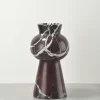 Burgundy Marble Vase Piece B alternative front view