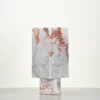 Vintage Red Marble Vase Piece B front view