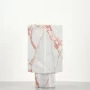 Vintage Red Marble Vase Piece C front view
