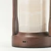 Charging port on portable white onyx lamp base