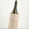 Travertine Marble Wine Holder tilted cylindrical shape
