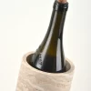 Travertine Marble Wine Holder bottle neck close-up