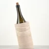 Travertine Marble Wine Holder front view