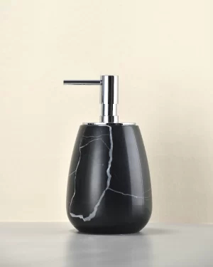 Black Marble Liquid Soap Dispenser — Piece B