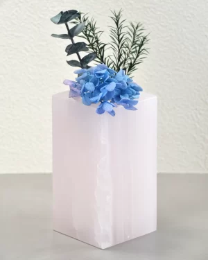 Pink Onyx Vase H13.5cm