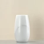 Small White Marble Vase H15.5cm