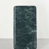 Italian Green Marble Tray displayed vertically on tabletop
