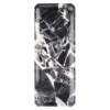 Top view of the Bvlgari Black marble tray, Piece A, showing its natural white veining.