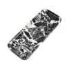 Angled view of the Bvlgari Black marble tray, Piece D, showing the shallow rim and marble pattern.