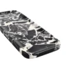 Low angled view of the Bvlgari Black marble tray, Piece D, showing its polished edge thickness.