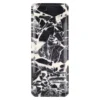 Top view of the Bvlgari Black marble tray, Piece D, showing its individual black-and-white veining.